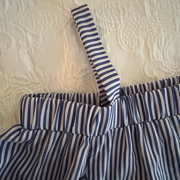 J Howard blue/white stripe cold shoulder dress - Picture 3 of 11